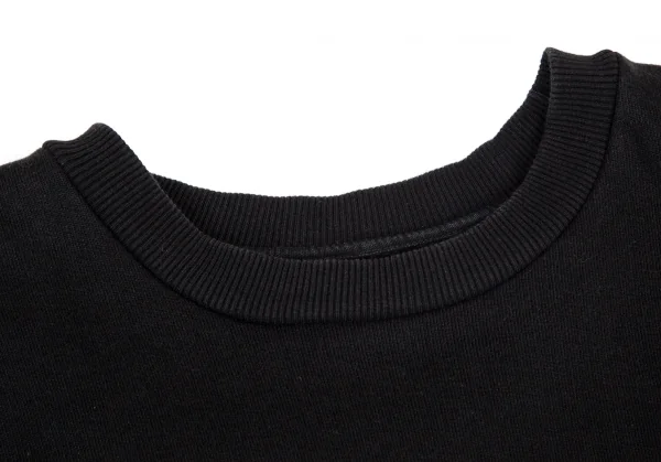 エムエム 6 メゾン マルジェラMM6 MAISON MARGIELA 異素材ドッキングワイドシルエットスウェット 黒M K-99340_004