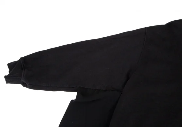エムエム 6 メゾン マルジェラMM6 MAISON MARGIELA 異素材ドッキングワイドシルエットスウェット 黒M K-99340_005