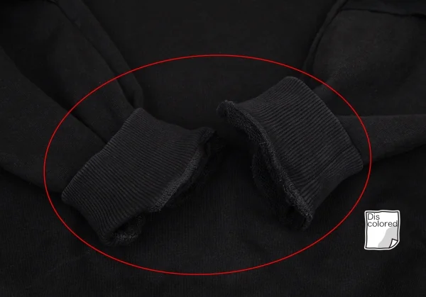 エムエム 6 メゾン マルジェラMM6 MAISON MARGIELA 異素材ドッキングワイドシルエットスウェット 黒M K-99340_007
