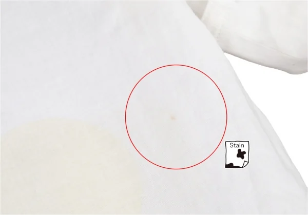 ワイズY's コットンビッグドットプリント半袖シャツ 白ベージュ2 K-99341_014