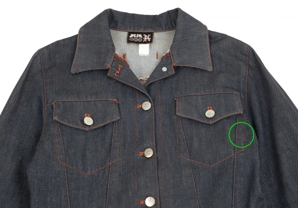 ジャンポールゴルチエJean Paul GAULTIER PARIS スカートジップドッキングデニムジャケット インディゴ40 K-99348_003