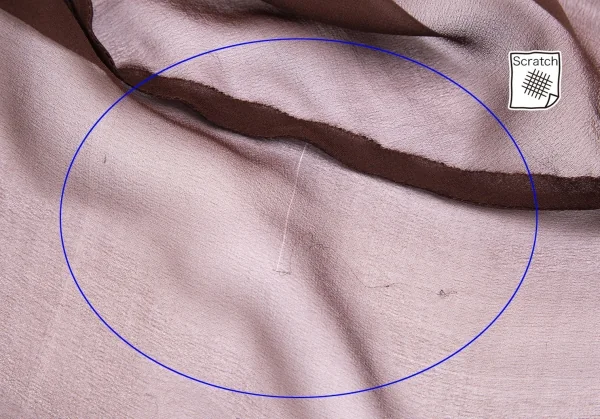 ジャンポールゴルチエ ファムJean Paul GAULTIER FEMME シースルーギャザーフリルノースリーブワンピース 茶40 K-99354_012