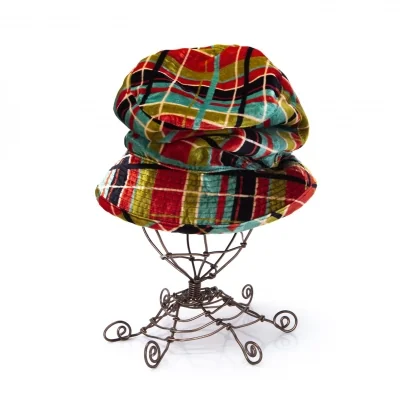 ジャンポールゴルチエ ファムJean Paul GAULTIER FEMME ベロアチェックバケットハット