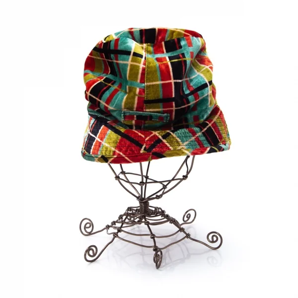 ジャンポールゴルチエ ファムJean Paul GAULTIER FEMME ベロアチェックバケットハット マルチ40 K-99363_003