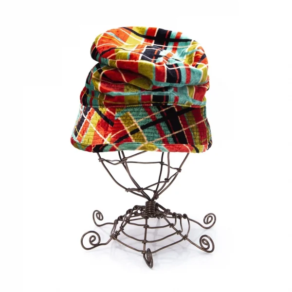 ジャンポールゴルチエ ファムJean Paul GAULTIER FEMME ベロアチェックバケットハット マルチ40 K-99363_005