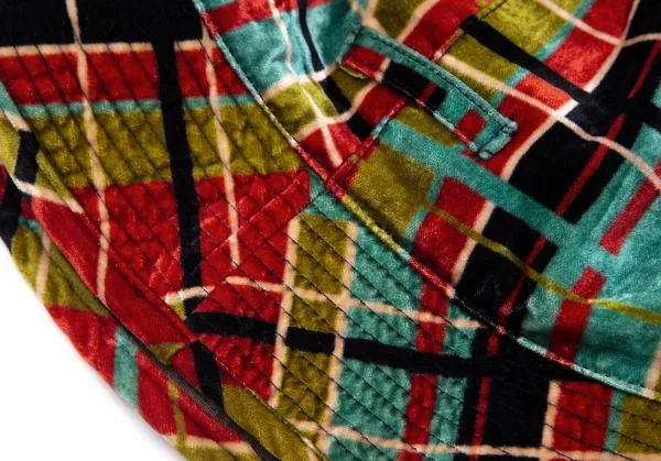 ジャンポールゴルチエ ファムJean Paul GAULTIER FEMME ベロアチェックバケットハット マルチ40 K-99363_008