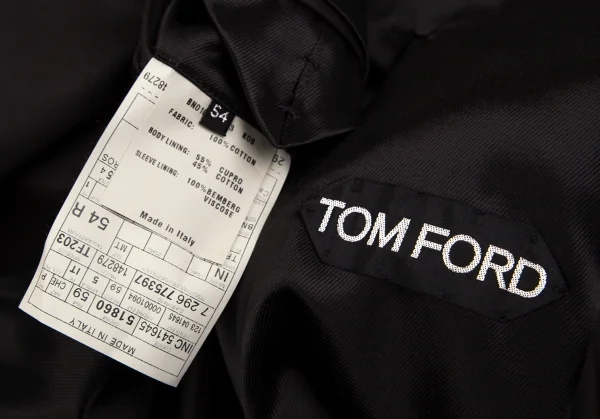 TOM FORD Cotton Balmacaan Coat K-99367_020