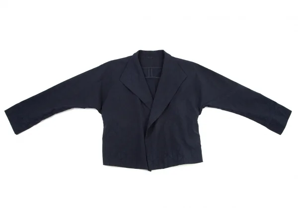 イッセイミヤケISSEY MIYAKE トライアングルピースプリントドルマンBジャケット 紺1 K-99385_002