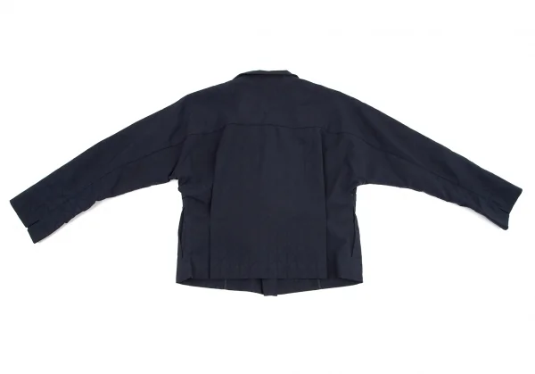 イッセイミヤケISSEY MIYAKE トライアングルピースプリントセットアップスーツ 紺1 K-99387_010