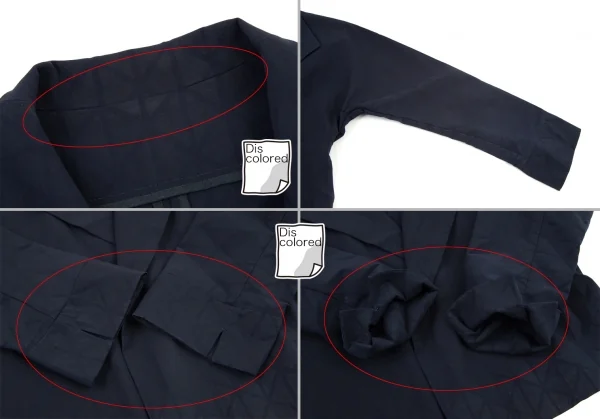 イッセイミヤケISSEY MIYAKE トライアングルピースプリントセットアップスーツ 紺1 K-99387_005