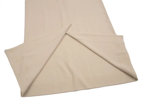 ヨーガンレールJURGEN LEHL ウールレーヨンバックスリットタイトロングスカート クリームM K-99397_014