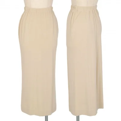 ヨーガンレールJURGEN LEHL ウールレーヨンバックスリットタイトロングスカート