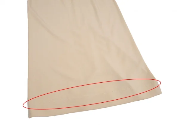 ヨーガンレールJURGEN LEHL ウールレーヨンバックスリットタイトロングスカート クリームM K-99397_006