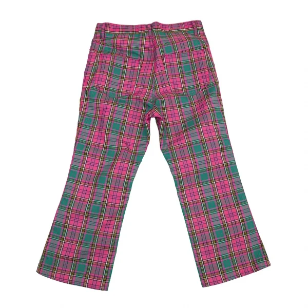 ジュンヤワタナベ コムデギャルソンJUNYA WATANABE COMME des GARCONS ポリタータンチェックパンツ ピンク緑他S K-99408_008