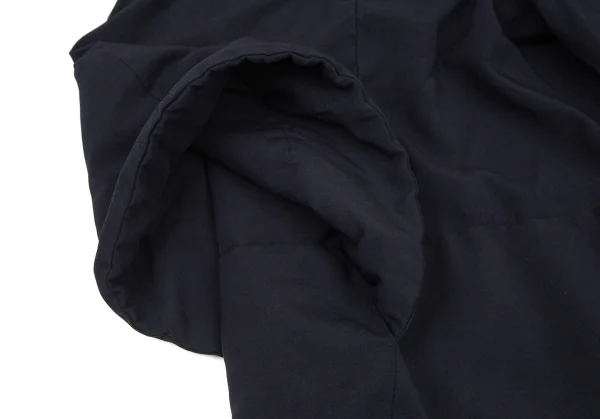 コムコム コムデギャルソンCOMME des GARCONS エステルサイド切替中綿デザインワイドパンツ 紺S K-99417_007