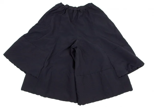 コムコム コムデギャルソンCOMME des GARCONS エステルサイド切替中綿デザインワイドパンツ 紺S K-99417_009