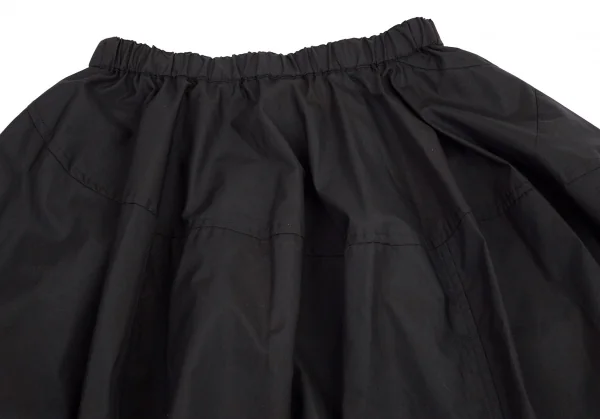 コムデギャルソンCOMME des GARCONS むら加工ポリ変形サルエルパンツ 黒S K-99425_010