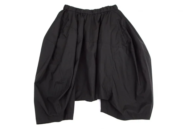 コムデギャルソンCOMME des GARCONS むら加工ポリ変形サルエルパンツ 黒S K-99425_002