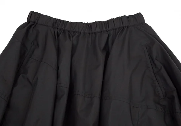コムデギャルソンCOMME des GARCONS むら加工ポリ変形サルエルパンツ 黒S K-99425_003