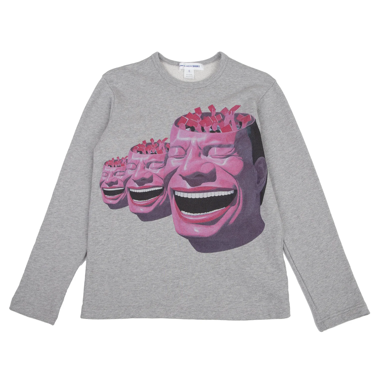 COMME des GARCONS SHIRT Yue Minjun Printed Sweat shirt Grey