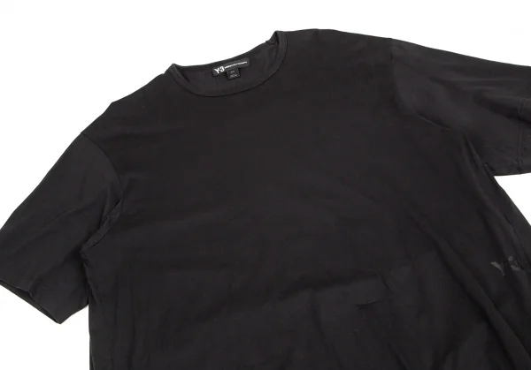 ワイスリーY-3 裾絞りビッグシルエットTシャツ 黒M K-99458_004