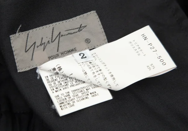 Yohji Yamamoto POUR HOMME Side Zip Open Half Pants K-99462_015