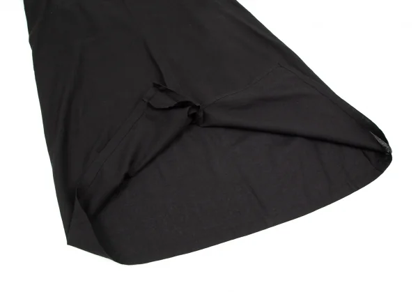 ワイズY's レーヨンリネンウエストフラップコードスカート 黒1 K-99468_008