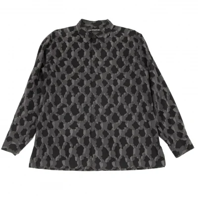 イッセイミヤケ メンISSEY MIYAKE MEN リヨセルコットンまだらチェックシャツ