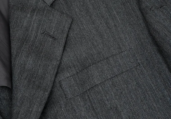 コムデギャルソン オムドゥCOMME des GARCONS HOMME DEUX ウール混ヘリンボーン織り3Bジャケット グレーL K-99505_006