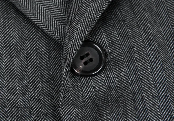 コムデギャルソン オムドゥCOMME des GARCONS HOMME DEUX ウール混ヘリンボーン織り3Bジャケット グレーL K-99505_007