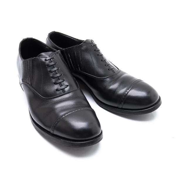 コムデギャルソンCOMME des GARCONS レザーサイドゴアストレートチップシューズ 黒23.5-4 K-99570_001