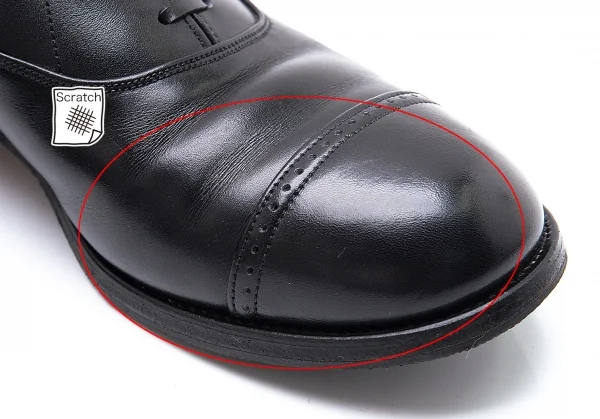 コムデギャルソンCOMME des GARCONS レザーサイドゴアストレートチップシューズ 黒23.5-4 K-99570_010