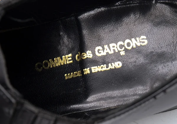 コムデギャルソンCOMME des GARCONS レザーサイドゴアストレートチップシューズ 黒23.5-4 K-99570_017