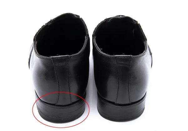 コムデギャルソンCOMME des GARCONS レザーサイドゴアストレートチップシューズ 黒23.5-4 K-99570_004