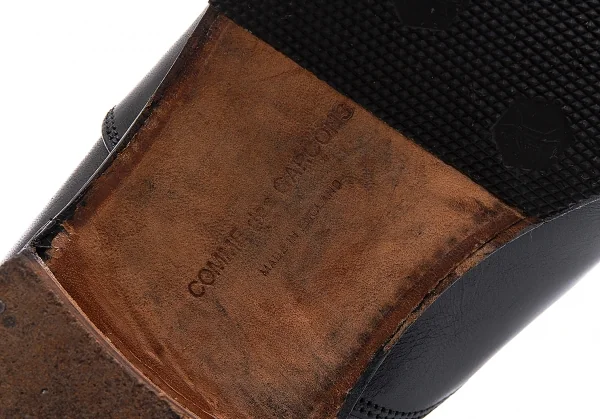 コムデギャルソンCOMME des GARCONS レザーサイドゴアストレートチップシューズ 黒23.5-4 K-99570_007