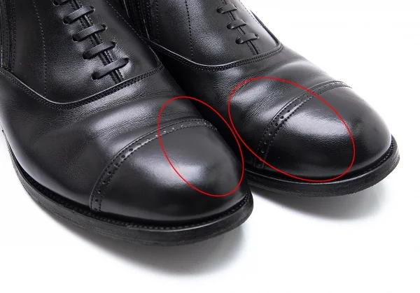 コムデギャルソンCOMME des GARCONS レザーサイドゴアストレートチップシューズ 黒23.5-4 K-99570_008