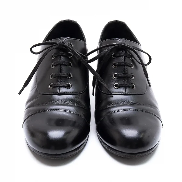 トリココムデギャルソンtricot COMME des GARCONS レザーストレートチップヒールシューズ 黒24 K-99574_002