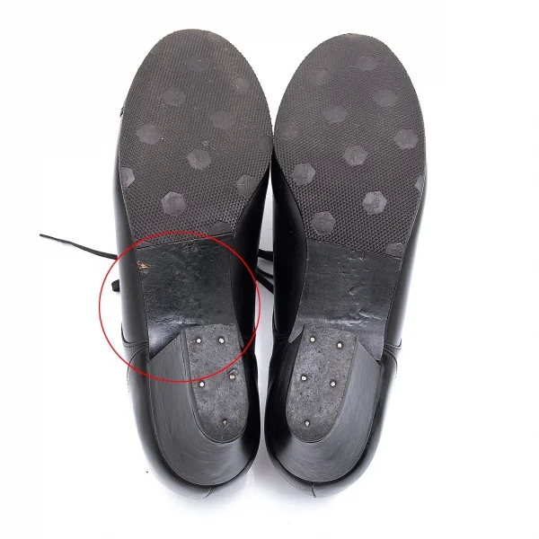 トリココムデギャルソンtricot COMME des GARCONS レザーストレートチップヒールシューズ 黒24 K-99574_006
