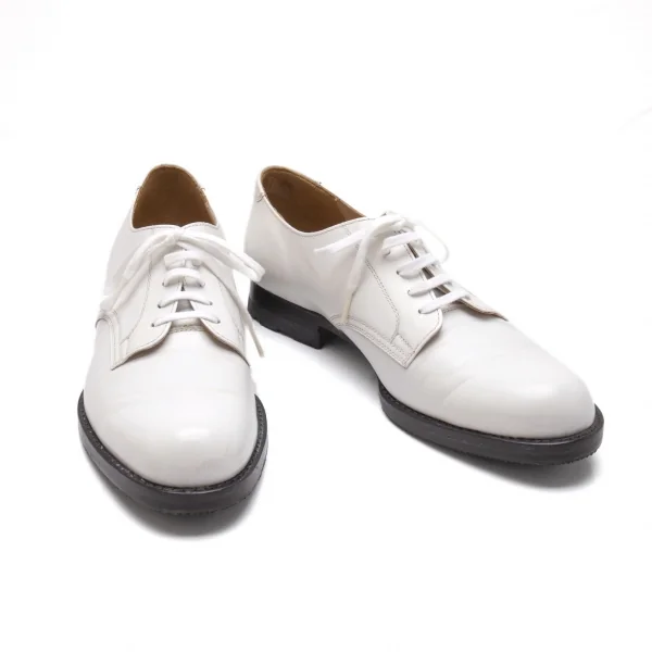 コムデギャルソンシューズ コムデギャルソンCOMME des GARCONS レザーダービーシューズ 白23.5 (K