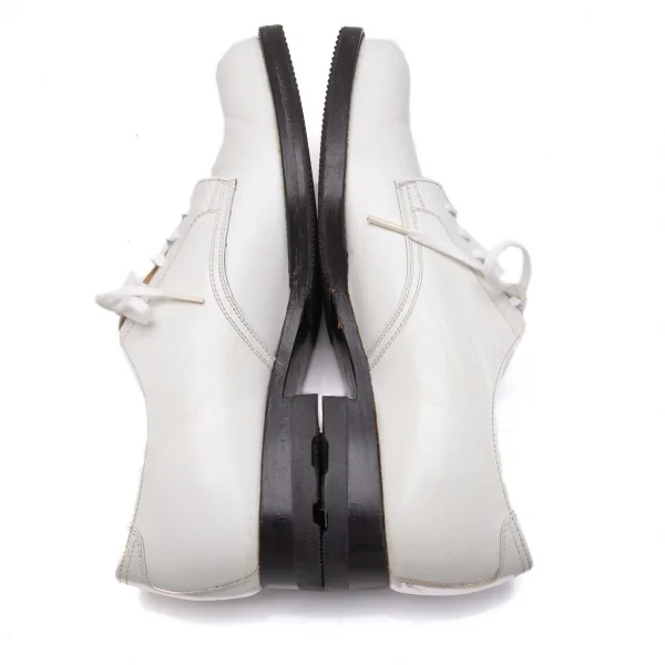 コムデギャルソンCOMME des GARCONS レザーダービーシューズ 白23.5 (K