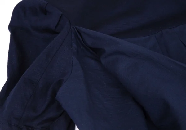 ヴィヴィアンウエストウッド レッドレーベルVivienne Westwood Red Label オーブワンポイント刺繍バックプリーツ切替Tシャツ 紺2 K-99597_014