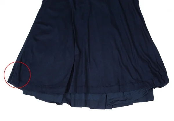 ヴィヴィアンウエストウッド レッドレーベルVivienne Westwood Red Label オーブワンポイント刺繍バックプリーツ切替Tシャツ 紺2 K-99597_006