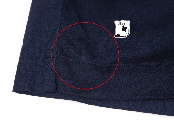 ヴィヴィアンウエストウッド レッドレーベルVivienne Westwood Red Label オーブワンポイント刺繍バックプリーツ切替Tシャツ 紺2 K-99597_007