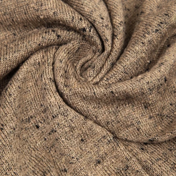 ヨーガンレールJURGEN LEHL ネップニットカシュクールトップス モカM K-99633_012