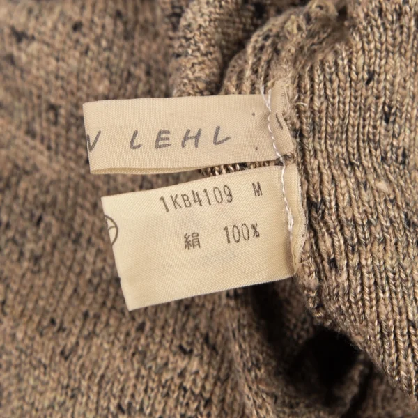 ヨーガンレールJURGEN LEHL ネップニットカシュクールトップス モカM K-99633_013