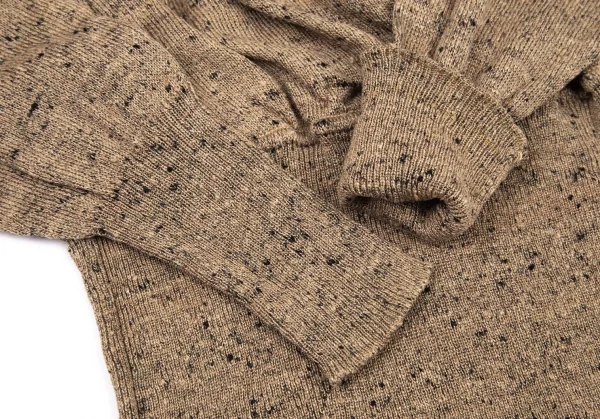 ヨーガンレールJURGEN LEHL ネップニットカシュクールトップス モカM K-99633_006