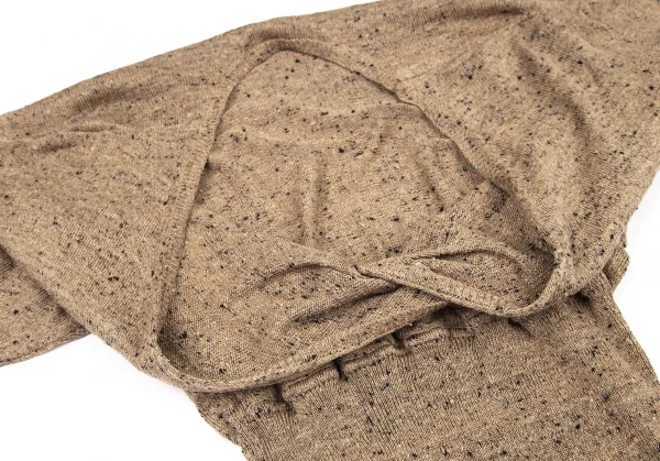 ヨーガンレールJURGEN LEHL ネップニットカシュクールトップス モカM K-99633_008