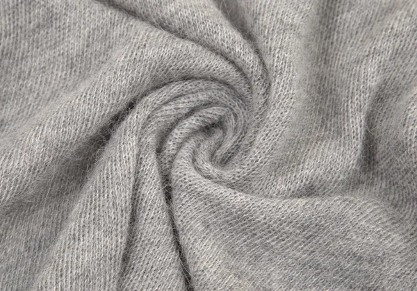 リミフゥLIMI feu アルパカニットカッティングデザインロングジャケット グレーS K-99729_014