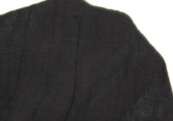 ヨウジヤマモト ファムYohji Yamamoto FEMME バイカラー裁ち切替ノースリーブワンピース 黒1 K-99745_015