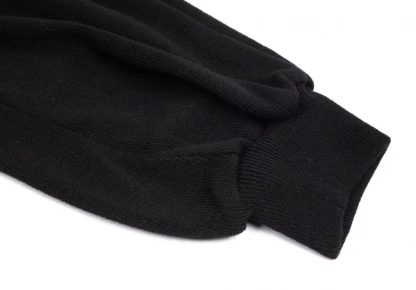 ヨウジヤマモト ファムYohji Yamamoto FEMMEハイネックバルーンスリーブリブニットワンピース 黒M K-99747_006